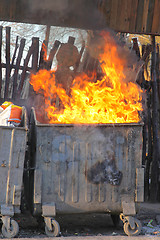 Image showing Garbage Fire