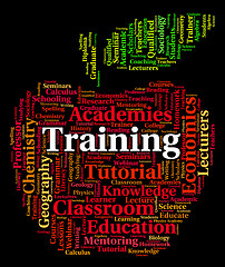 Image showing Training Word Shows Words Lessons And Education