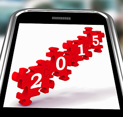 Image showing 2015 On Smartphone Showing Future Celebrations