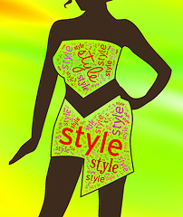 Image showing Womens Style Shows Wardrobe Garment And Clothing