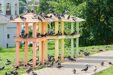 Image showing Dovecote at the entrance of the Holy Trinity Sergius Lavra in Sergiev Posad