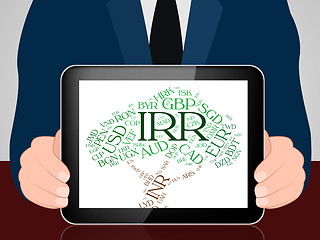 Image showing Irr Currency Means Iranian Rial And Broker