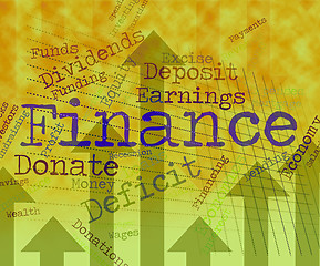 Image showing Finance Word Represents Financial Trading And Commerce