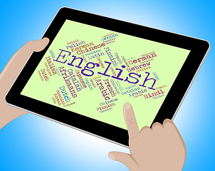 Image showing English Language Indicates Communication England And Foreign