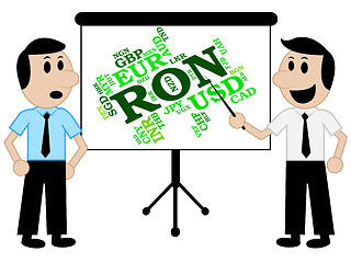 Image showing Ron Currency Shows Forex Trading And Currencies