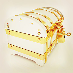 Image showing The chest. 3D illustration. Vintage style.