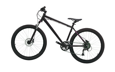 Image showing  black mountain bike isolated