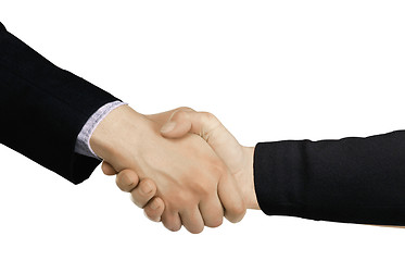 Image showing Businessmen shaking hands