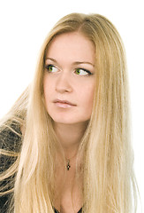 Image showing pretty green-eyed blonde