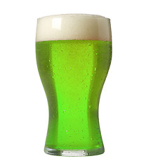 Image showing green beer isolated