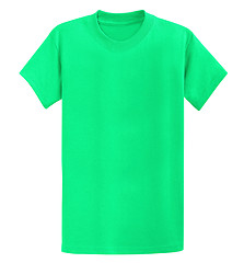 Image showing Green t-shirt isolated 