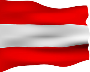 Image showing 3D Flag of Austria