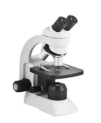 Image showing Microscope isolated on white