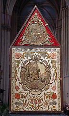 Image showing Tomb of God exhibited on Good Friday, prepared to veneration at the Zagreb Cathedral