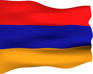 Image showing 3D Flag of Armenia