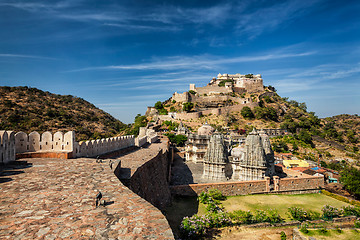 Image showing Kumbhalgarh fort, India