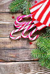 Image showing Candy canes