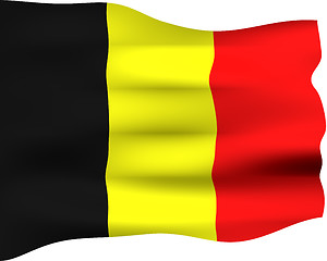 Image showing 3D Flag of Belgium