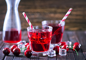 Image showing Cherry drink