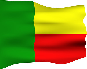 Image showing 3D Flag of Benin