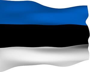 Image showing 3D Flag of Estonia