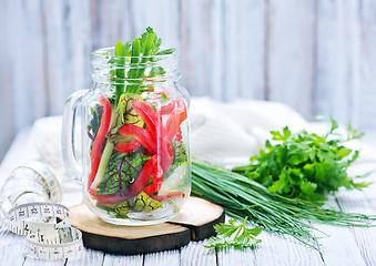 Image showing fresh vegetable salad