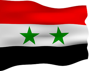 Image showing 3D Flag of Syria