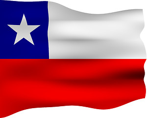 Image showing 3D Flag of Chile