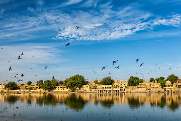 Image showing Indian landmark Gadi Sagar in Rajasthan