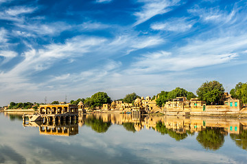 Image showing Indian landmark Gadi Sagar in Rajasthan