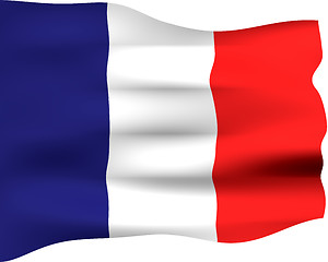 Image showing 3D Flag of France