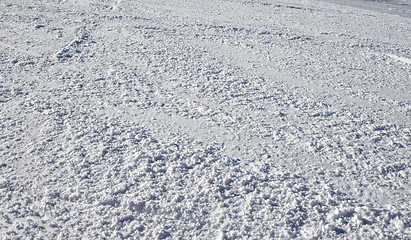 Image showing Ski slope in ski resort 