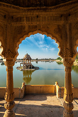 Image showing Indian landmark Gadi Sagar in Rajasthan