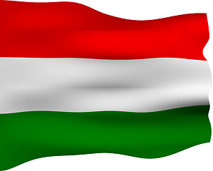 Image showing 3D Flag of Hungary