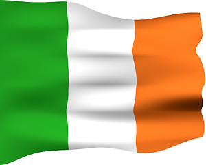 Image showing 3D Flag of Ireland