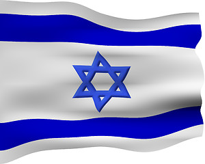 Image showing 3D Flag of Israel