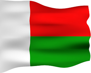 Image showing 3D Flag of Madagascar