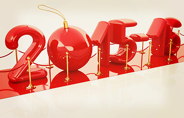 Image showing Happy new 2016 year on New Year\'s path to the success. 3D illust