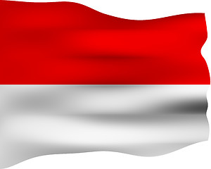 Image showing 3D Flag of Monaco