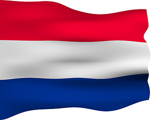 Image showing 3D Flag of the Netherlands