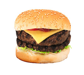 Image showing Big hamburger 