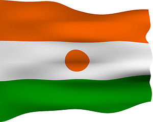 Image showing 3D Flag of Niger