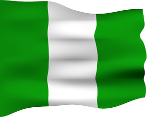 Image showing 3D Flag of Nigeria