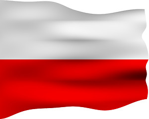 Image showing 3D Flag of Poland