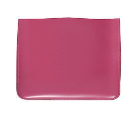 Image showing pink leather case