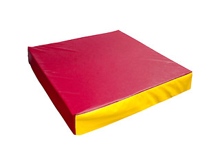 Image showing red mattress isolated
