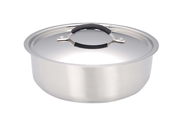 Image showing stainless pan on white background