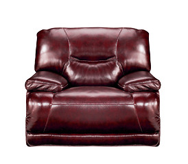 Image showing brown leather chair
