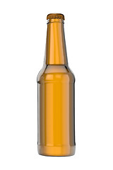 Image showing Bottle of beer isolated