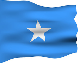 Image showing 3D Flag of Somalia